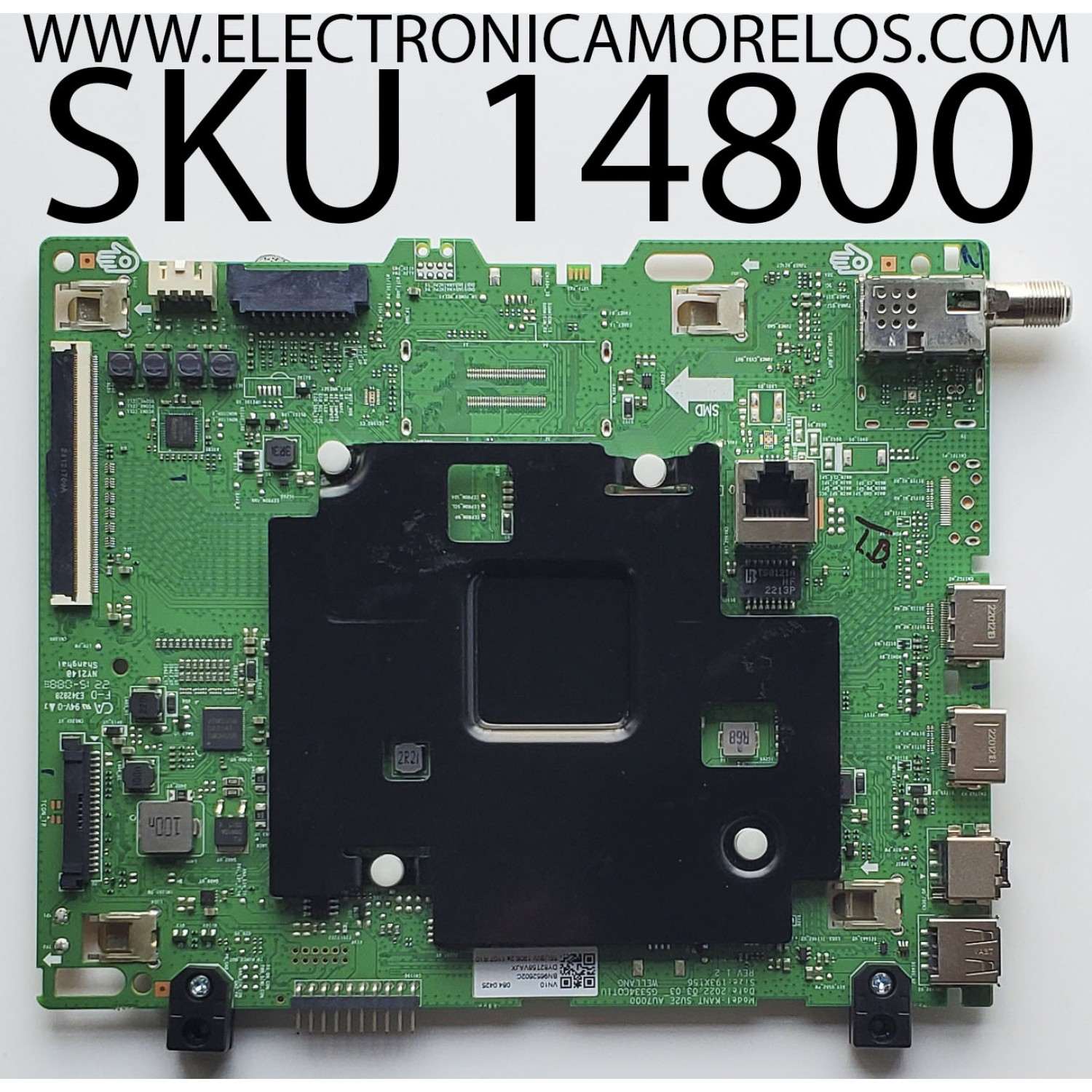 MAIN PARA TV SAMSUNG 4K·UHD·HDR / NUMERO DE PARTE BN96-52602C / KANT_SU2E_AU7000 / BN9652602C / PANEL CY-BT050HGJV3H / DISPLAY CV500U3-L01 / BN96-51685A / BN9651685A / MODELOS UN50TU7000 / UN50TU7000FXZA GD12 / UN50TU7000B / UN50TU7000BXZA GD12